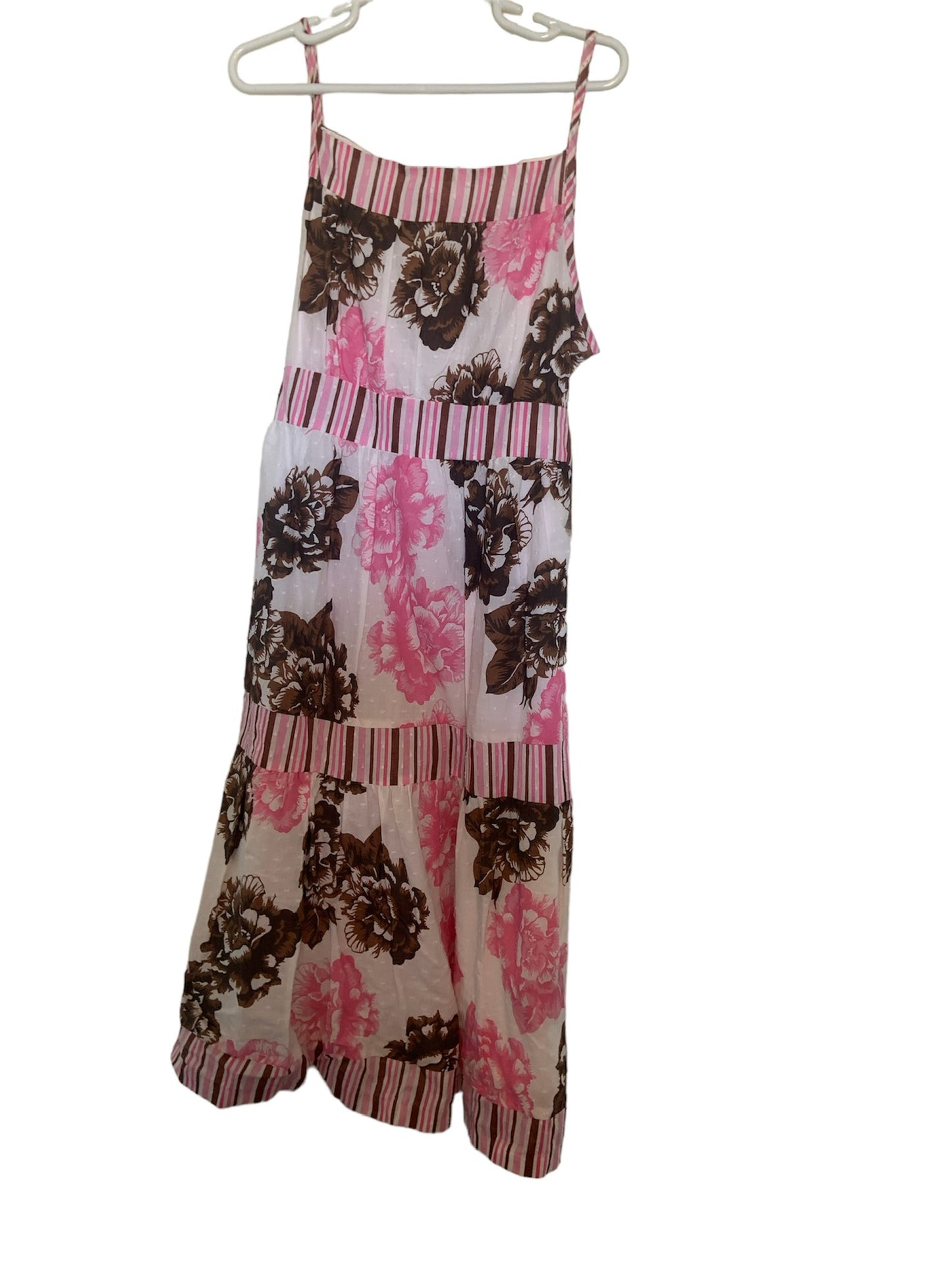 Size 10 Bonnie Jean Brown Rose Dress
