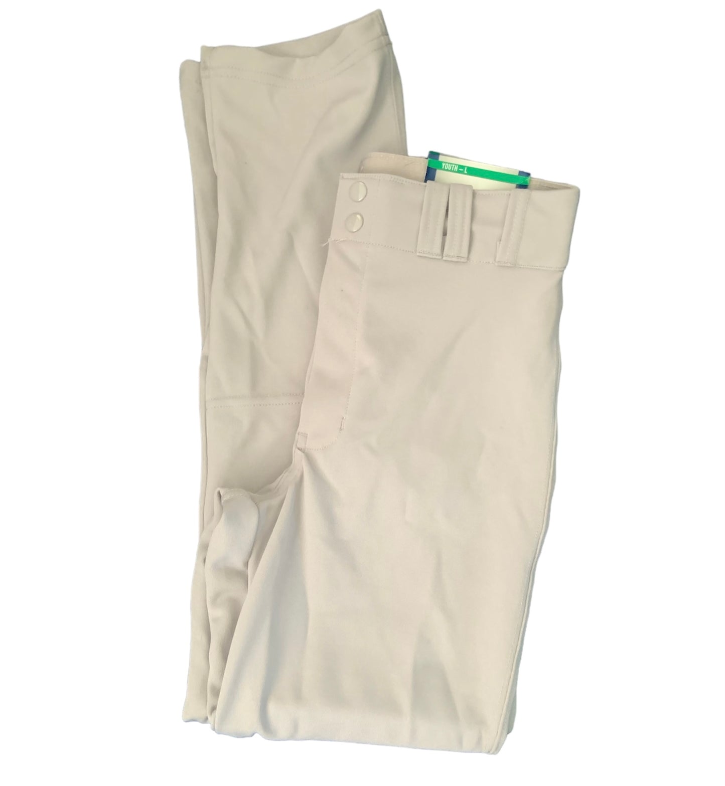 Size Youth Large Gray Baseball Pants