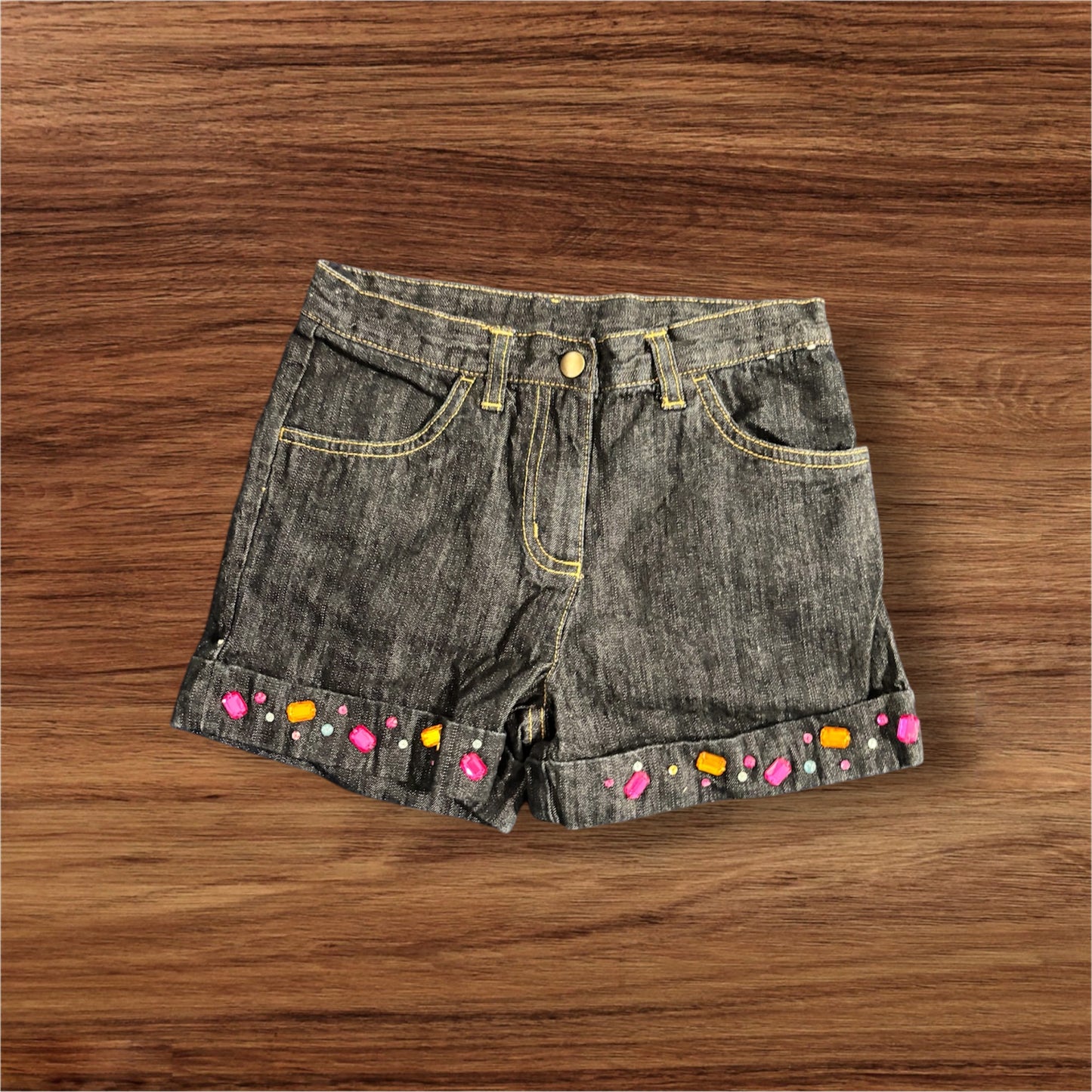 Size 8 Gymboree Outlet Spring Sparkle Chambray Shorts