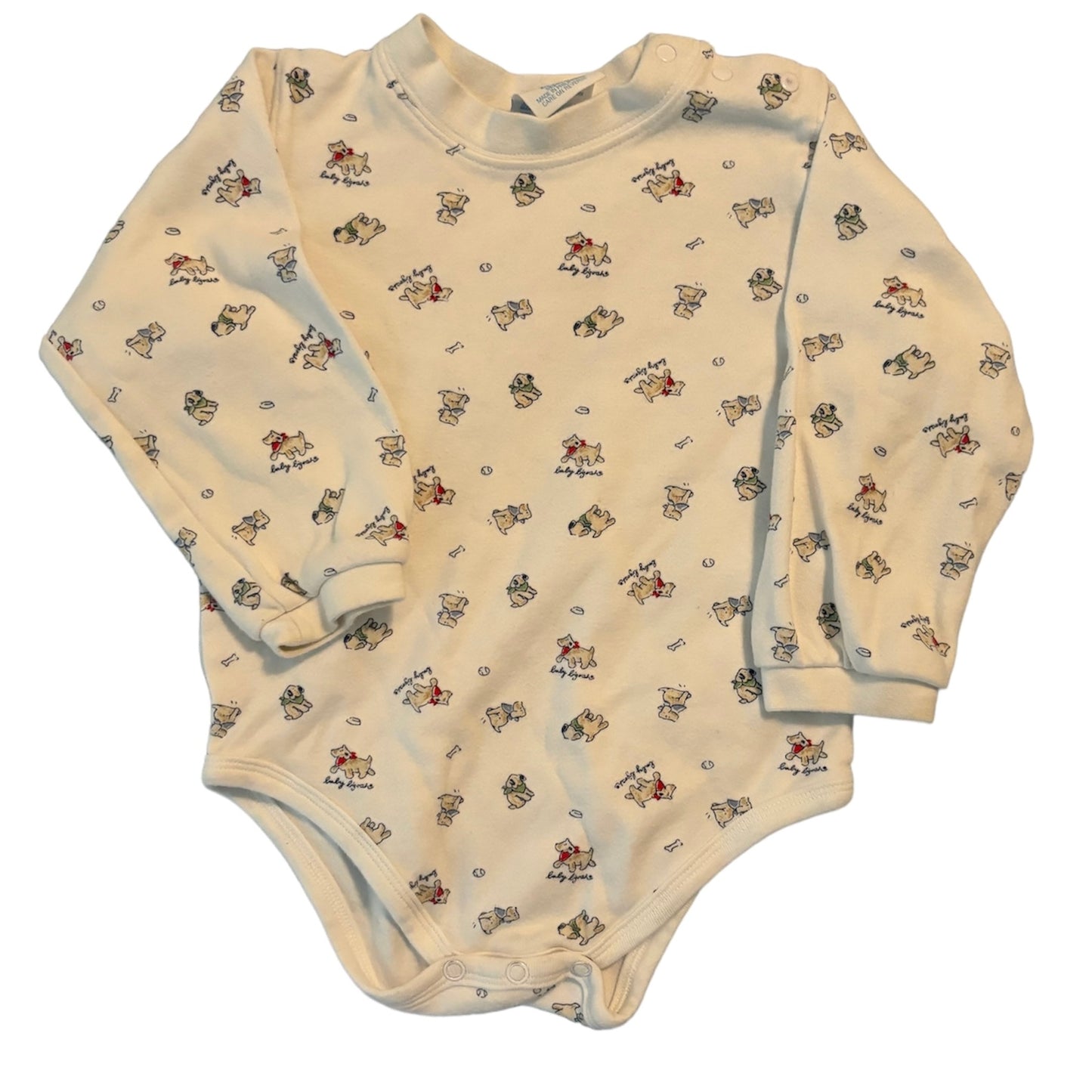 Size 24 Months Vintage Baby B'gosh Puppy Bodysuit