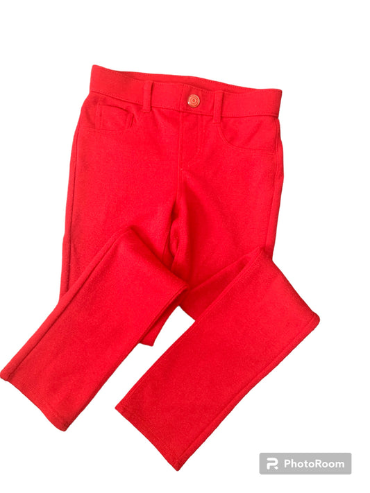 Size 7 Gymboree Red Glitter Jeggings