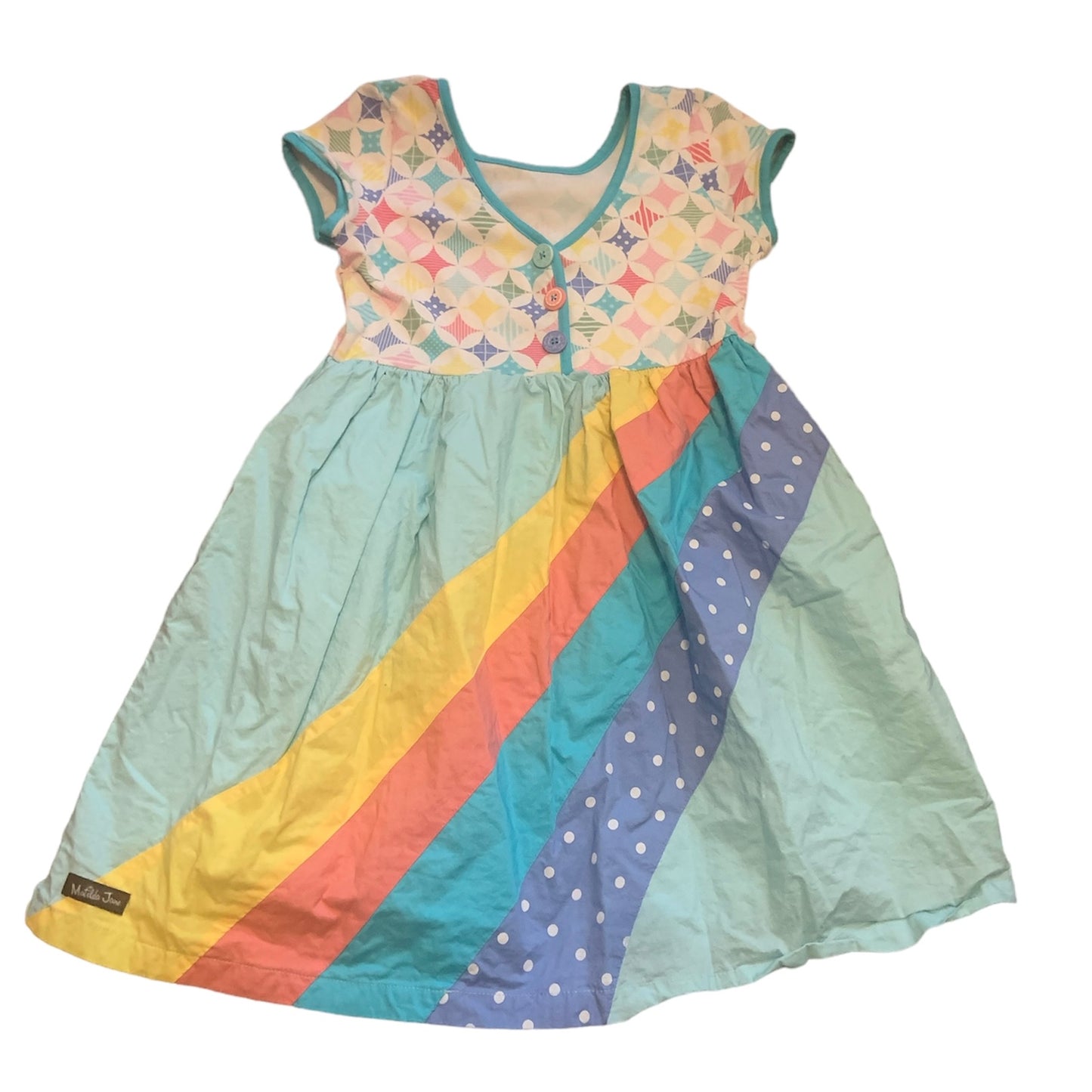 Size 8 Matilda Jane Rainbow Dress