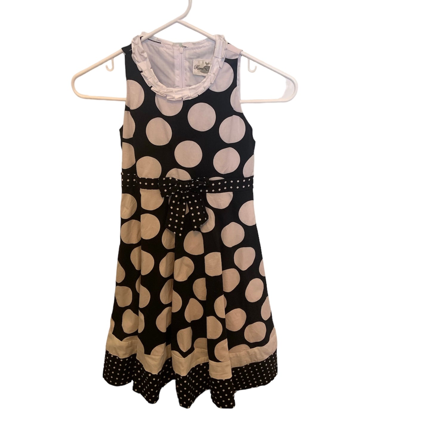 Size 6X Rare Editions Sleeveless Dot Dress