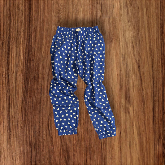 Size 7 The Children's Place blue heart joggers NEW