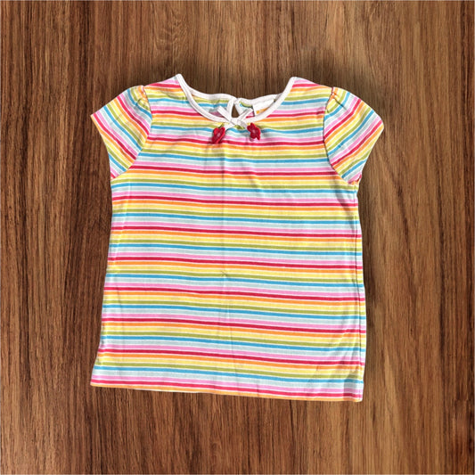 Size 3T Gymboree Outlet Spring Rainbow striped shirt
