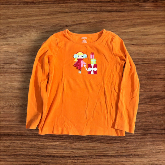 Size 5 Gymboree Cozy Cutie Orange Long Sleeve Shirt