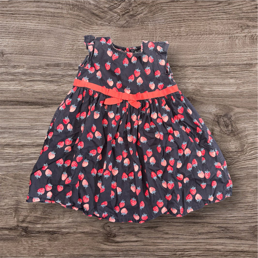 Size 2T Gymboree Outlet Little Weekender Navy Dress with Strawberries
