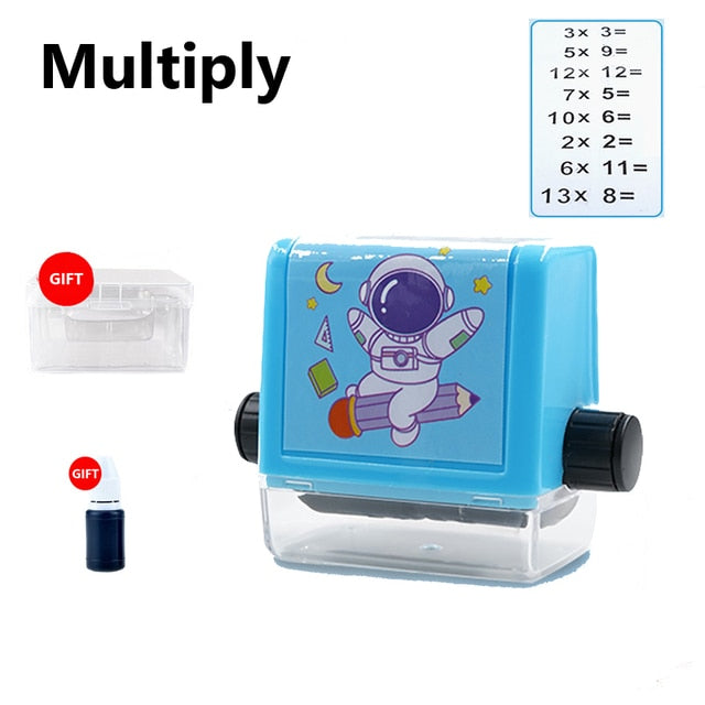 Mathematics Practice Number Rolling Stamp