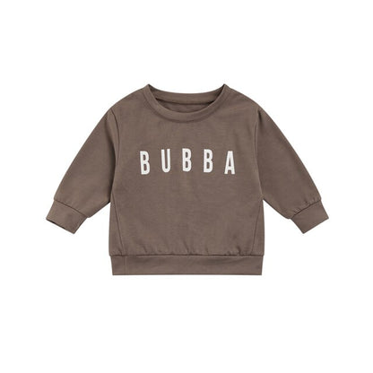 Toddler Solid Letter Print  Pullover