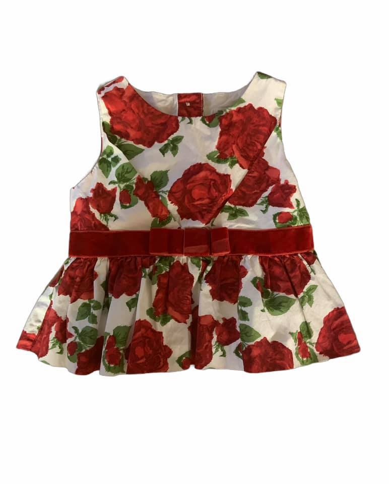 Size 6-12 Months Janie & Jack Rose Peplum Top