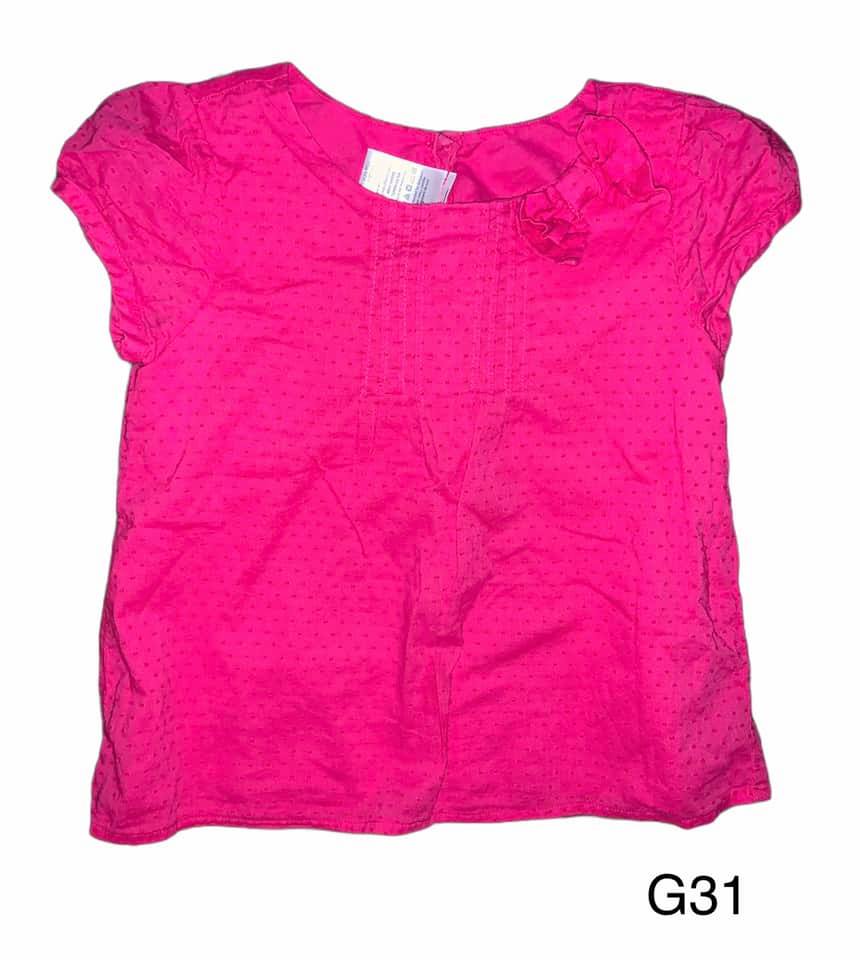 Size 7 Gymboree Ciao Puppy Pink Top