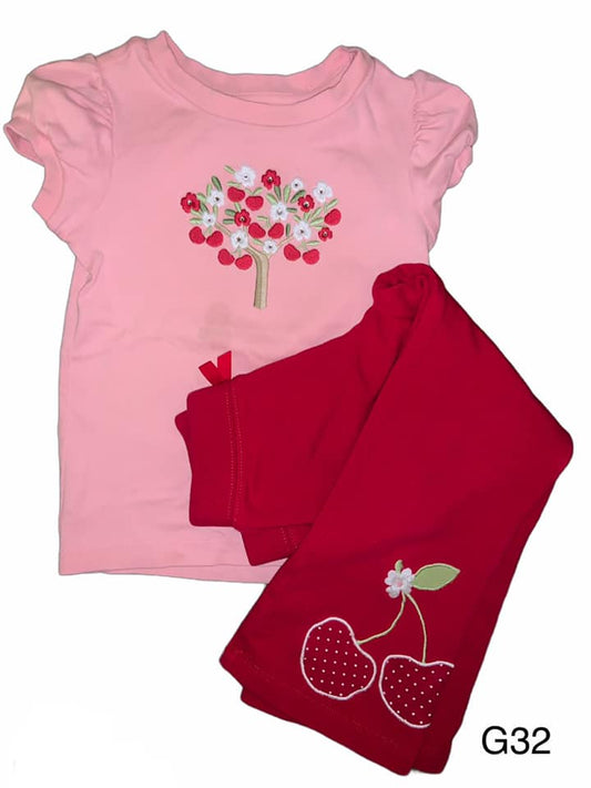 Size 3 Gymboree Cherry Cute Outfit